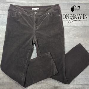 Chico's Straight Leg Corduroy Pants Size Chico's 1 (8)